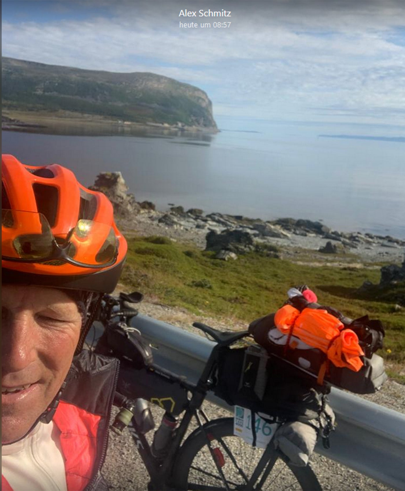 Alexander Schmitz an der Küste Richtung Nordkap