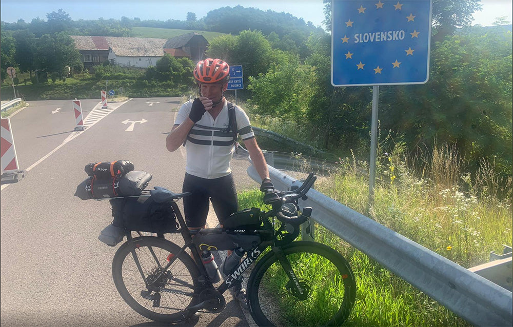 Alexander Schmitz an der slowakischen Grenze