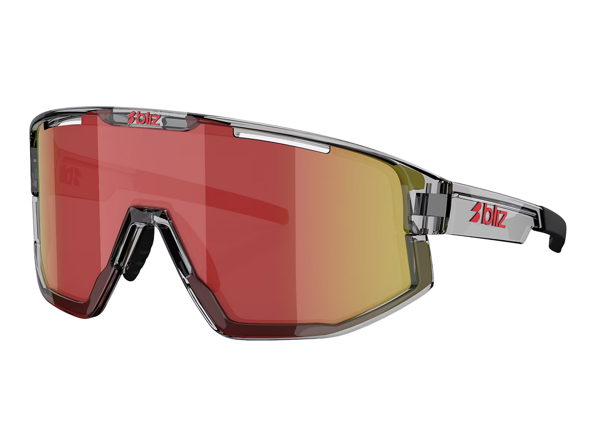 Bliz Fusion – Transparent Dunkelgrau / Rot – Ansicht 1