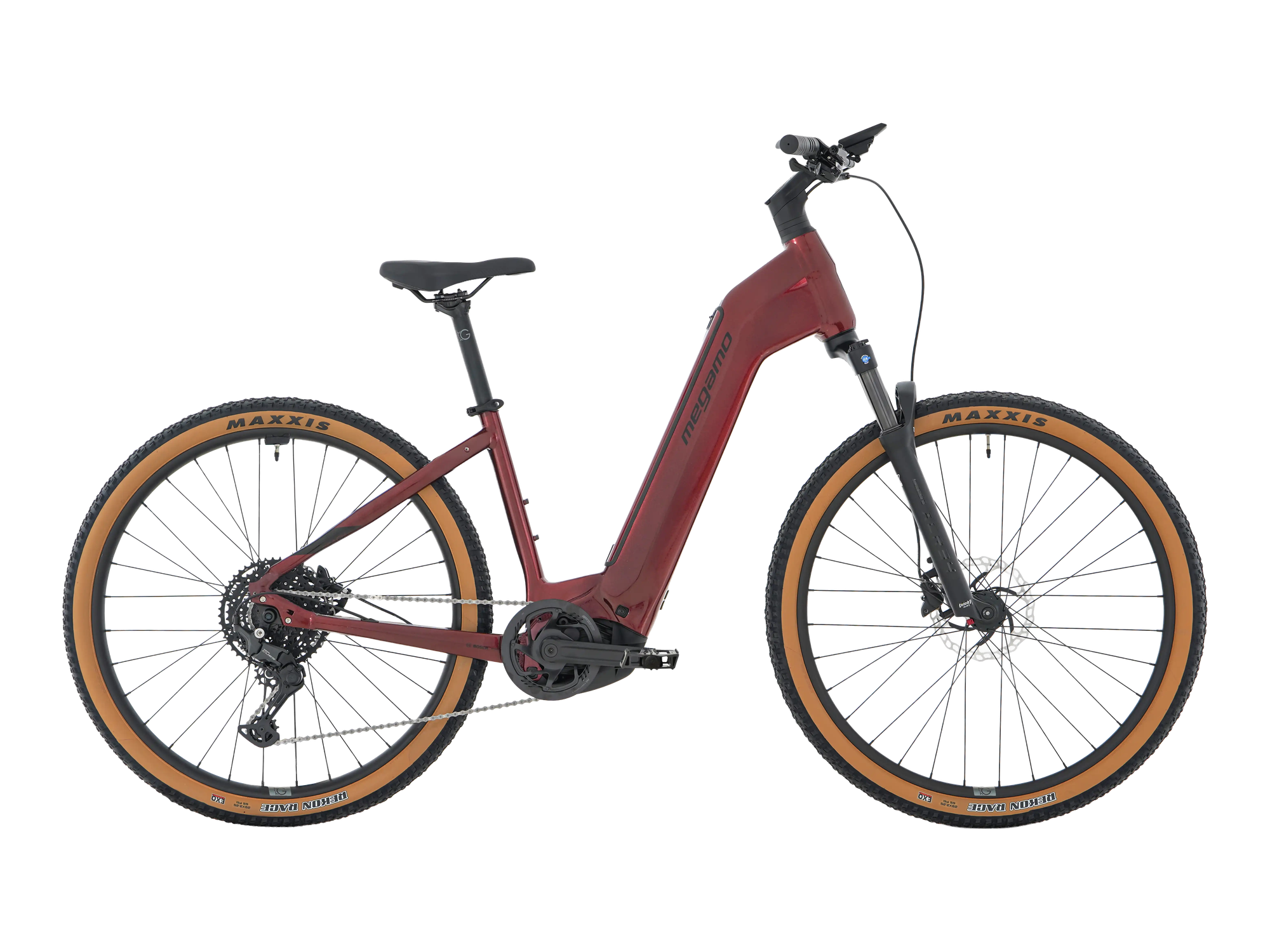Megamo REACH LOW 05 in Garnet, Seitenansicht
