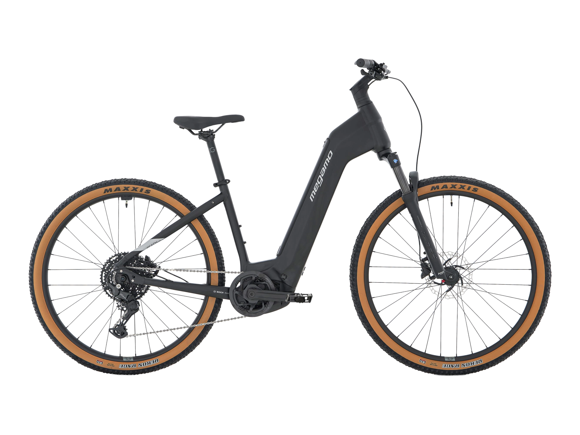 Megamo REACH LOW 10 in Black, Seitenansicht