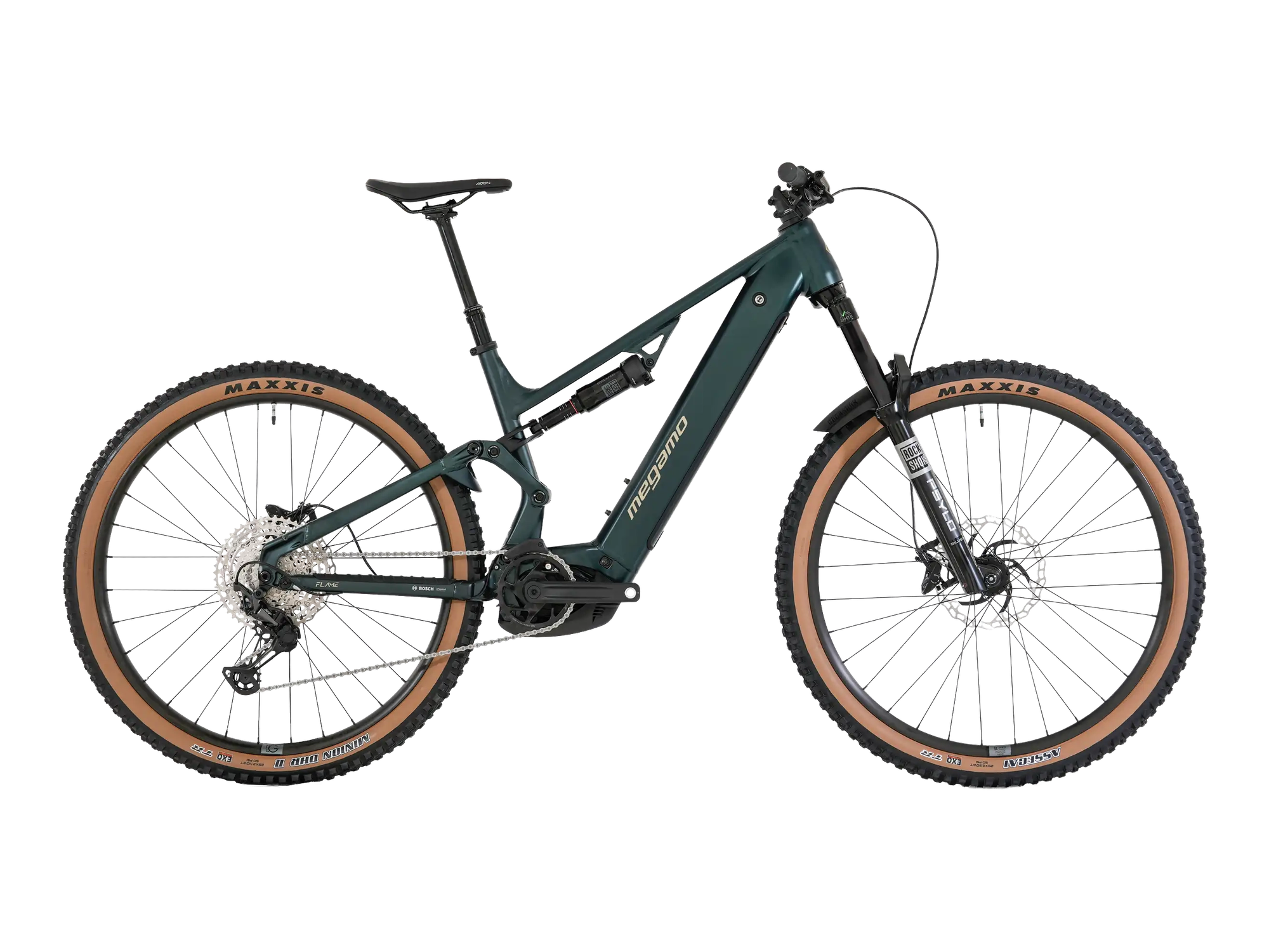 Megamo FLAME AL 10 in Dark Green, Seitenansicht