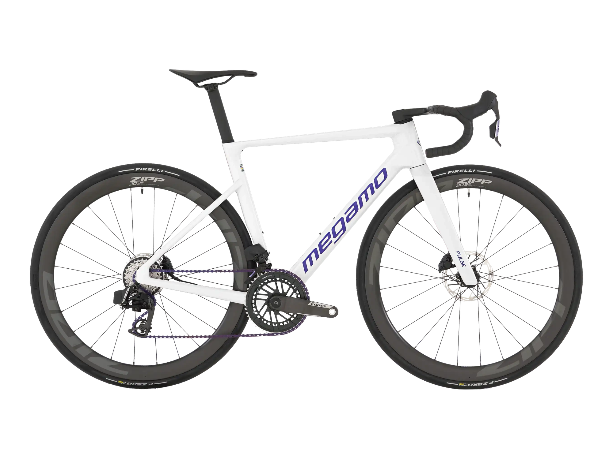 Megamo PULSE 04 SLR in White Ice, Seitenansicht
