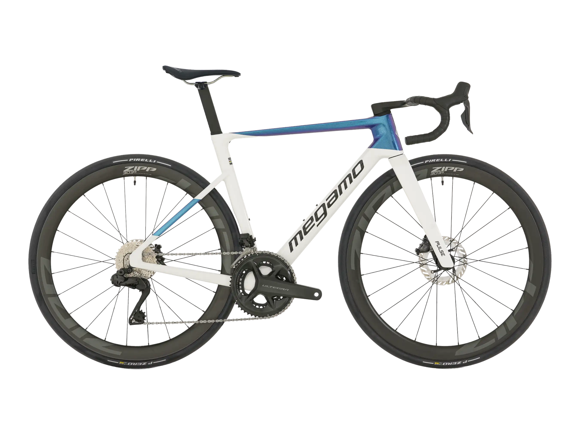 Megamo PULSE 05 CW in White Blue, Seitenansicht