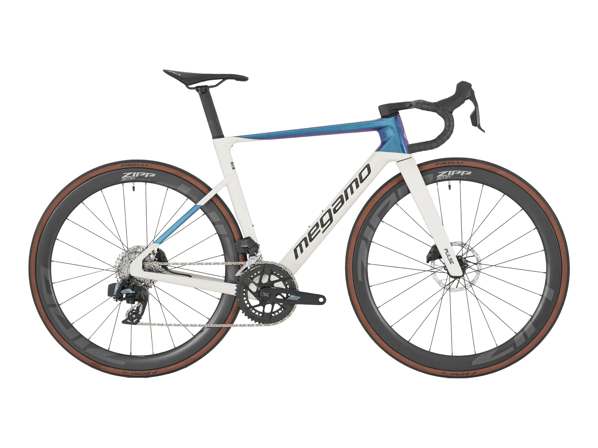 Megamo PULSE 07 in White Blue, Seitenansicht