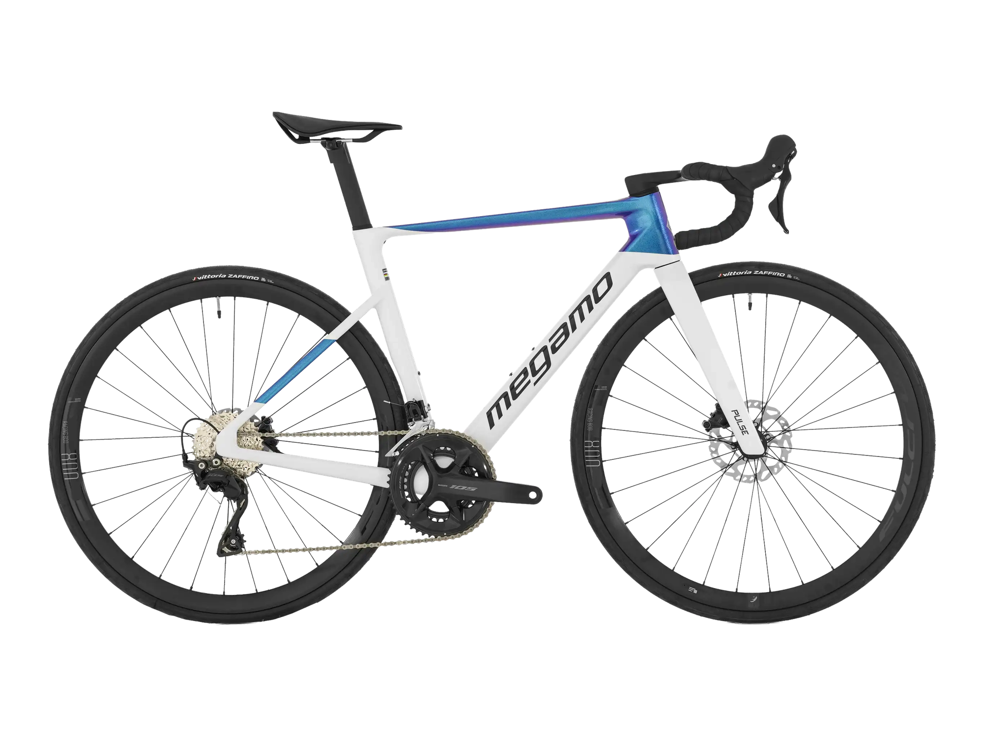 Megamo PULSE 20 in White Blue, Seitenansicht