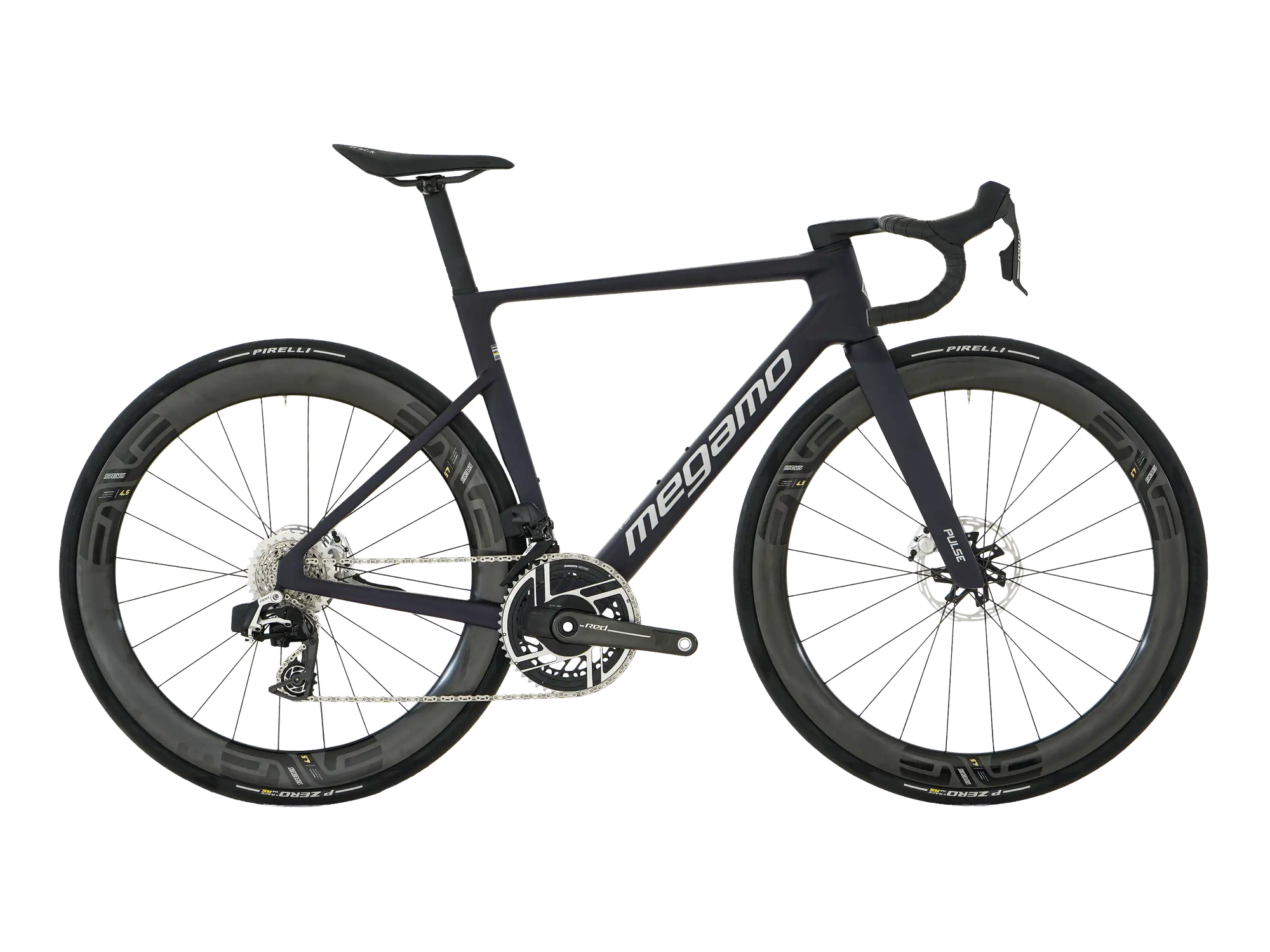 Megamo PULSE ENVE EDITION in Black SLR, Seitenansicht