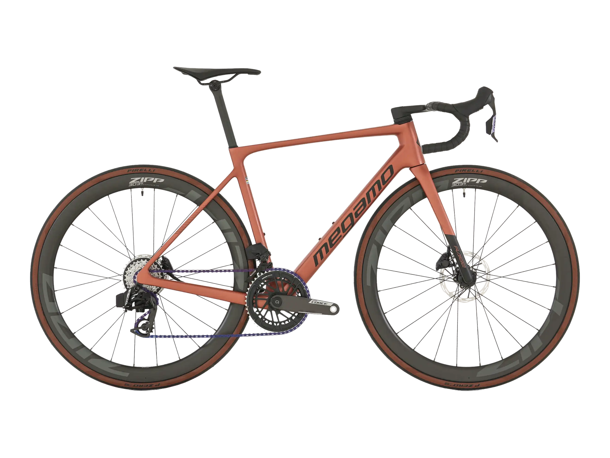 Megamo RAISE 04 in Brown, Seitenansicht
