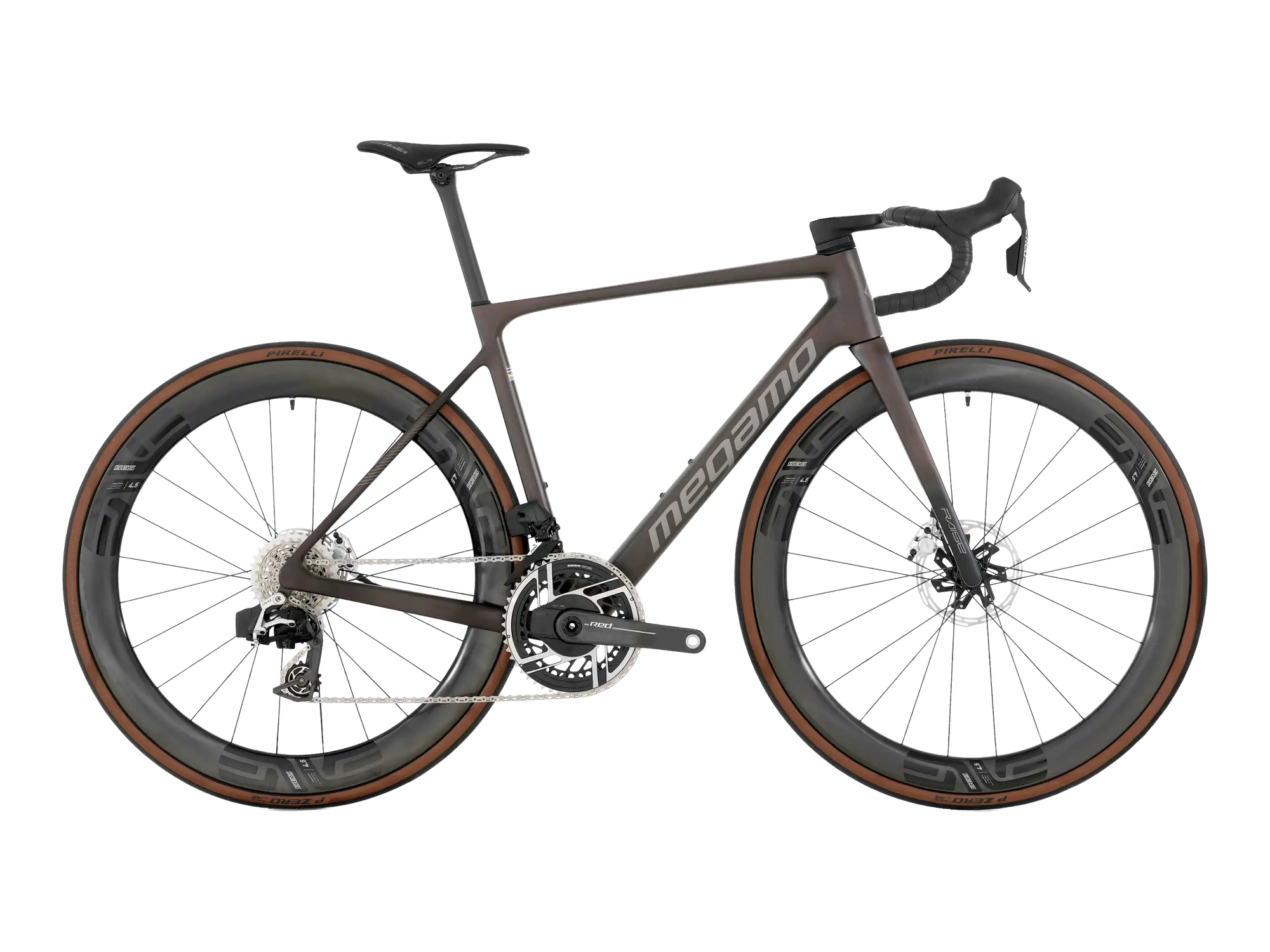 Megamo RAISE ENVE EDITION in Garnet UD, Seitenansicht