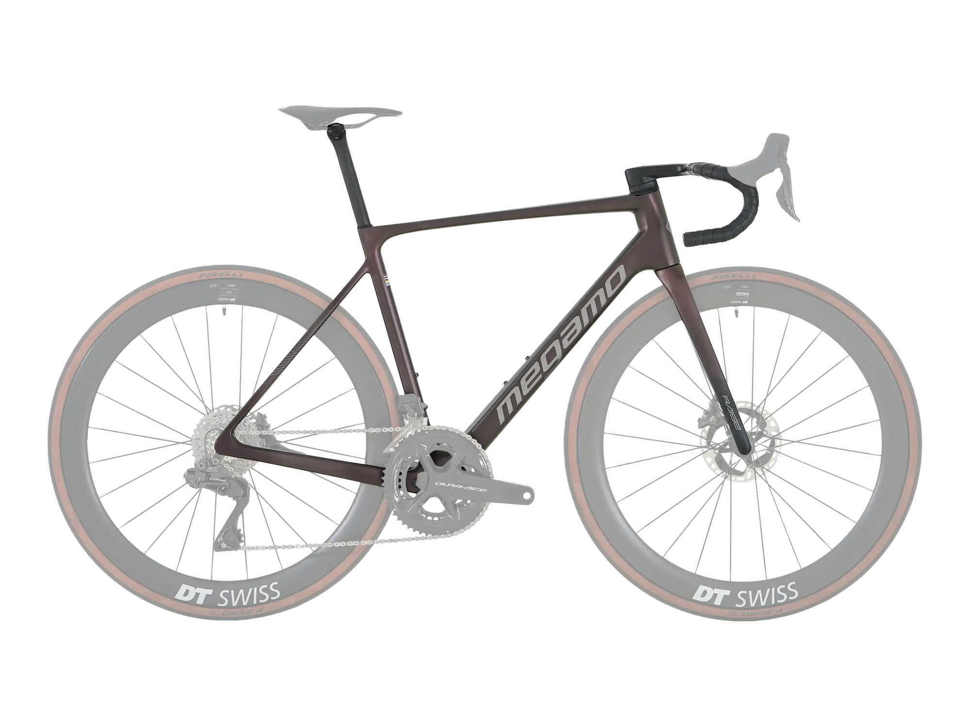 Megamo RAISE FRAMESET in Garnet UD, Seitenansicht