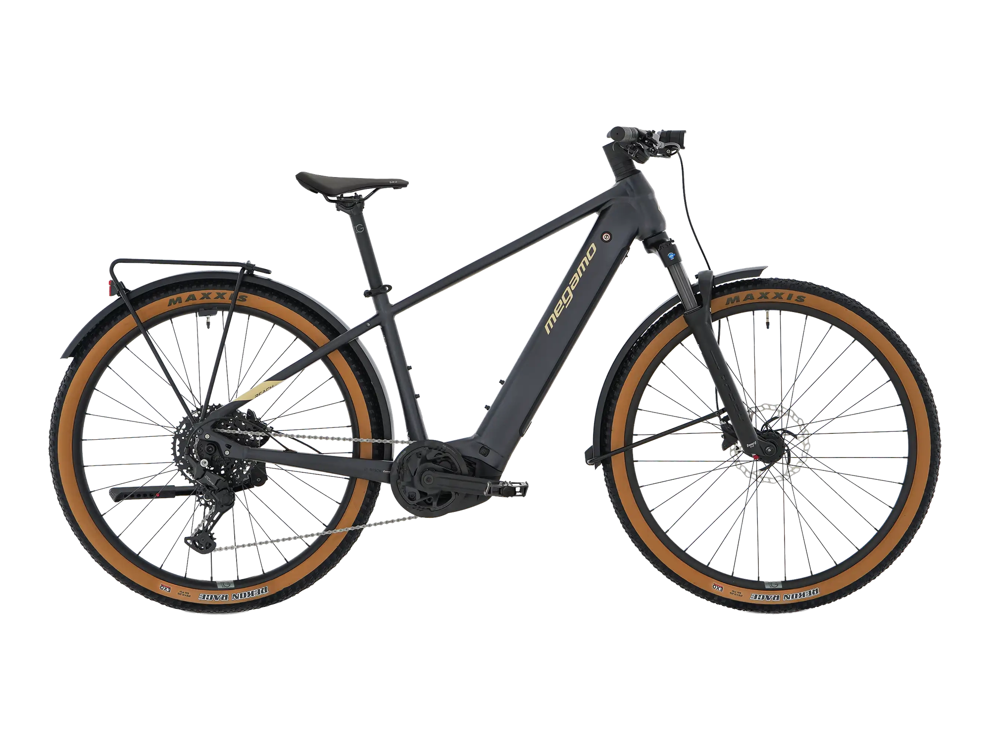 Megamo REACH HT 10 EQUIPPED in Black, Seitenansicht