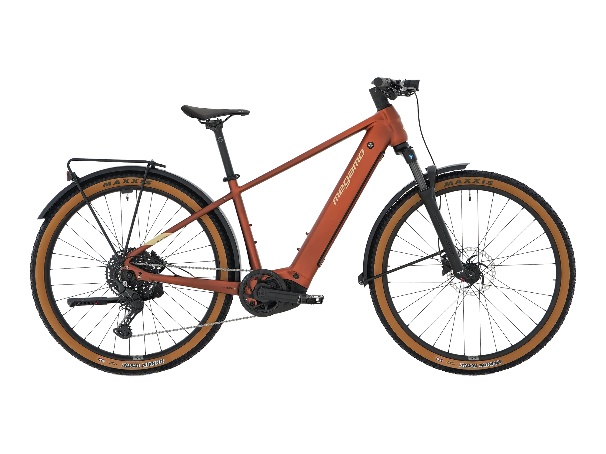 Megamo REACH HT 10 EQUIPPED in Brown, Seitenansicht