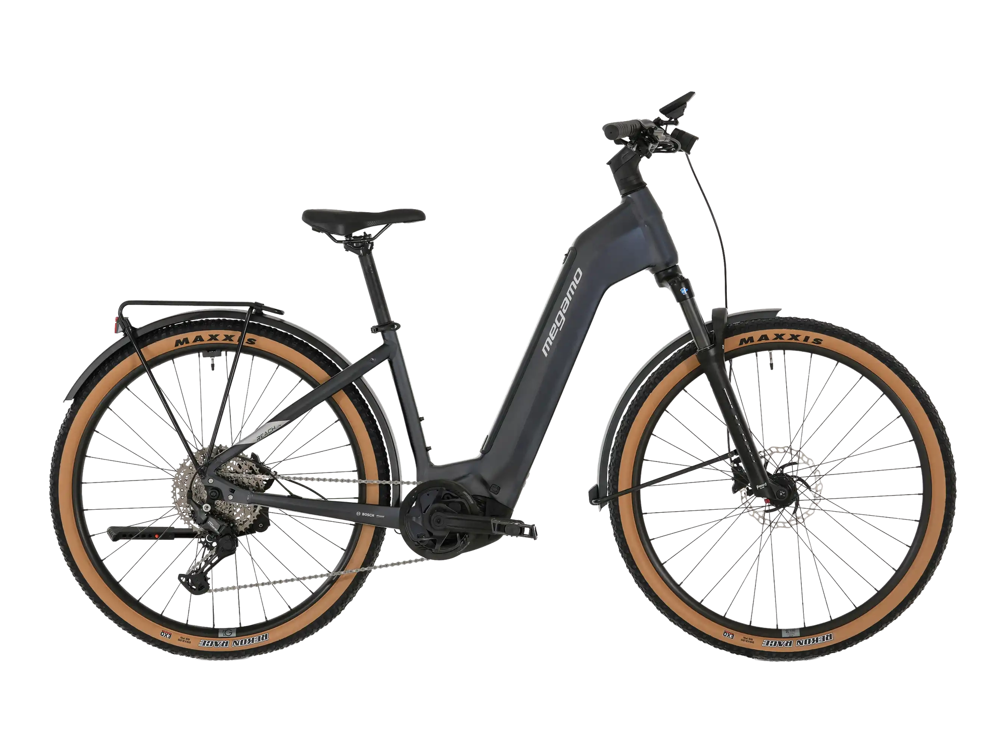 Megamo REACH LOW 05 EQUIPPED in Black, Seitenansicht