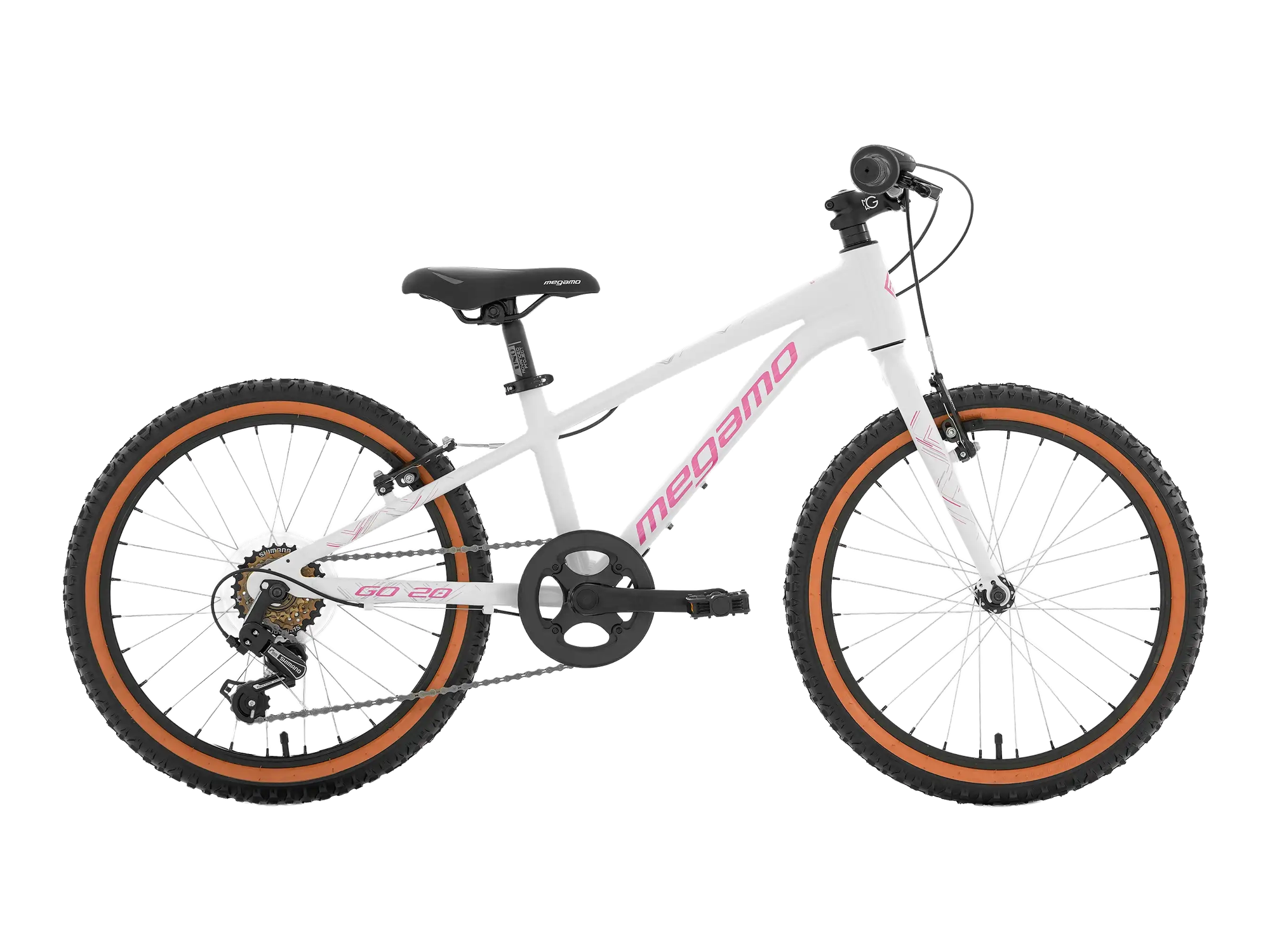 Megamo 20" GO in White, Seitenansicht