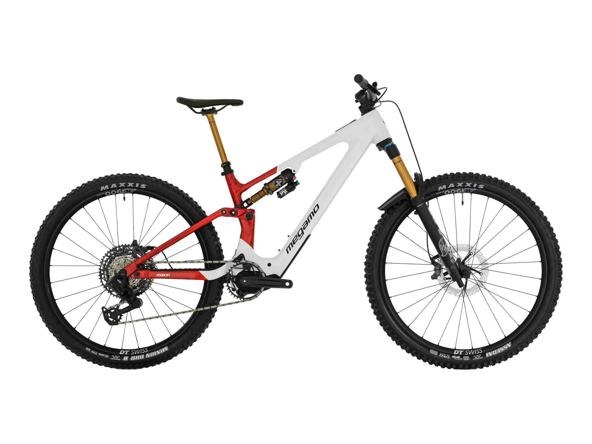 Megamo REASON AL 03 AXS in White Red, Seitenansicht