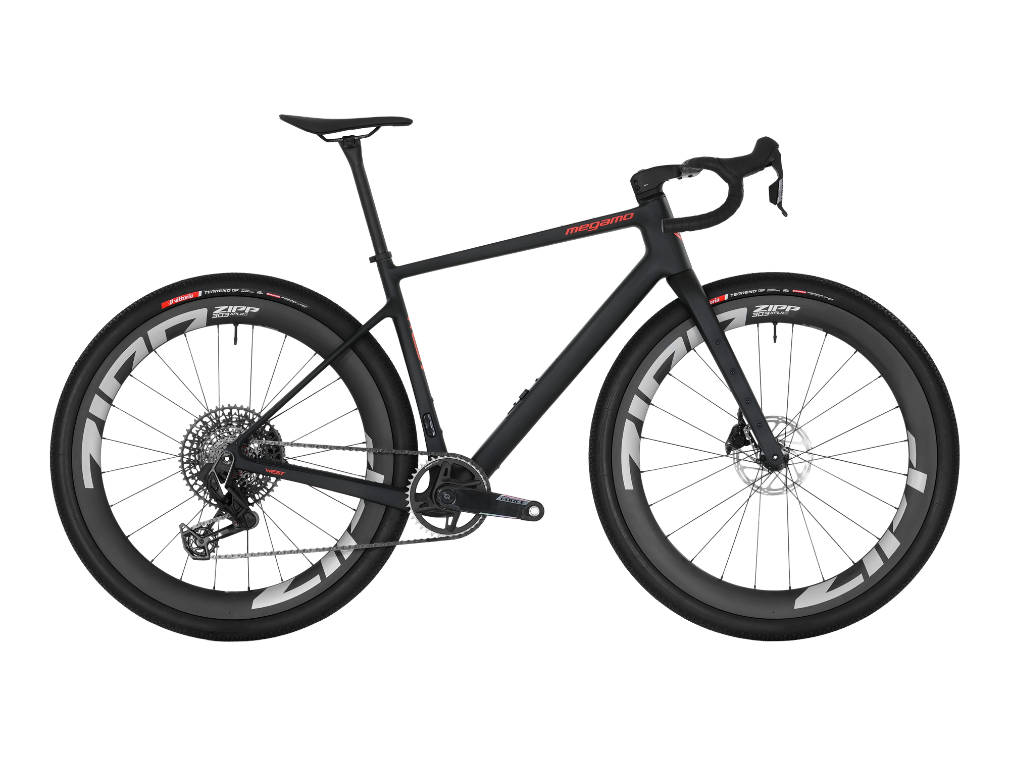 Megamo WEST 01 in Nude Black, Seitenansicht