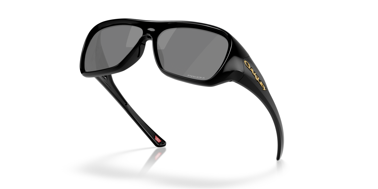 Oakley Chaminade in Polished Black mit Prizm Black Gläsern, von innen