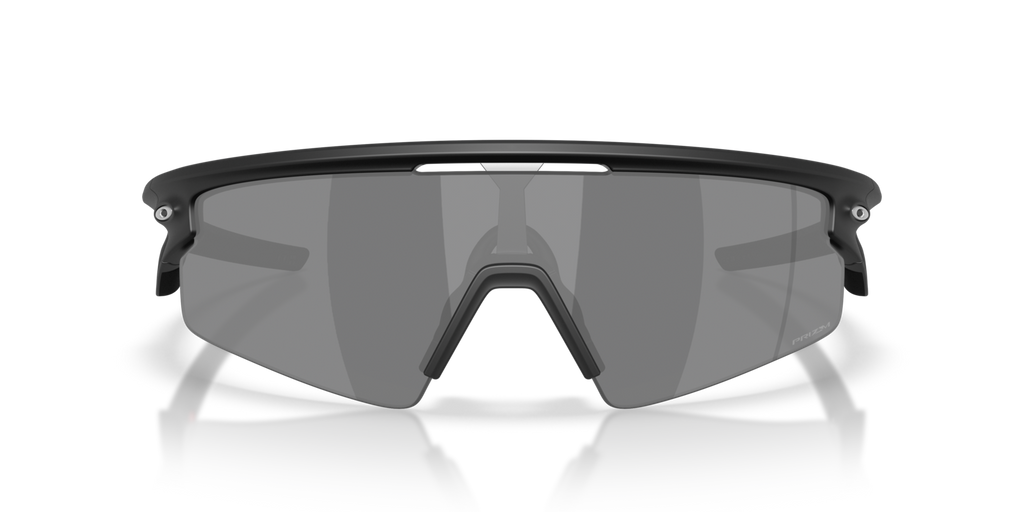 Oakley Sphaera Strike in Matte Black mit Prizm Black Gläsern, frontal