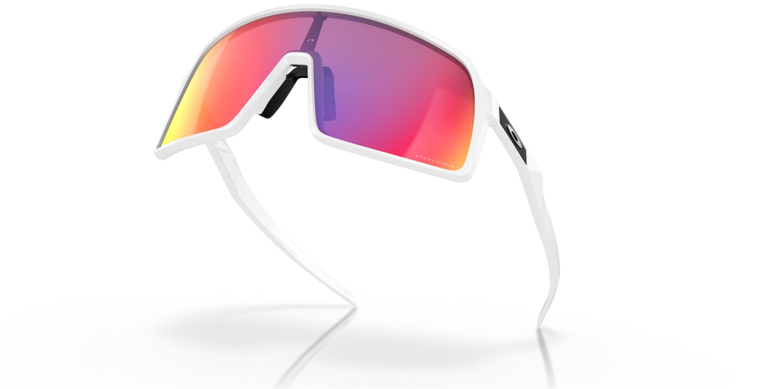 Oakley Sutro in Matte White mit Prizm Road Gläsern, von innen