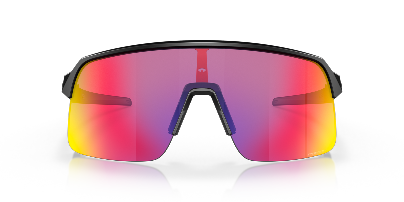 Oakley Sutro Lite in Matte Black mit Prizm Road Gläsern, frontal