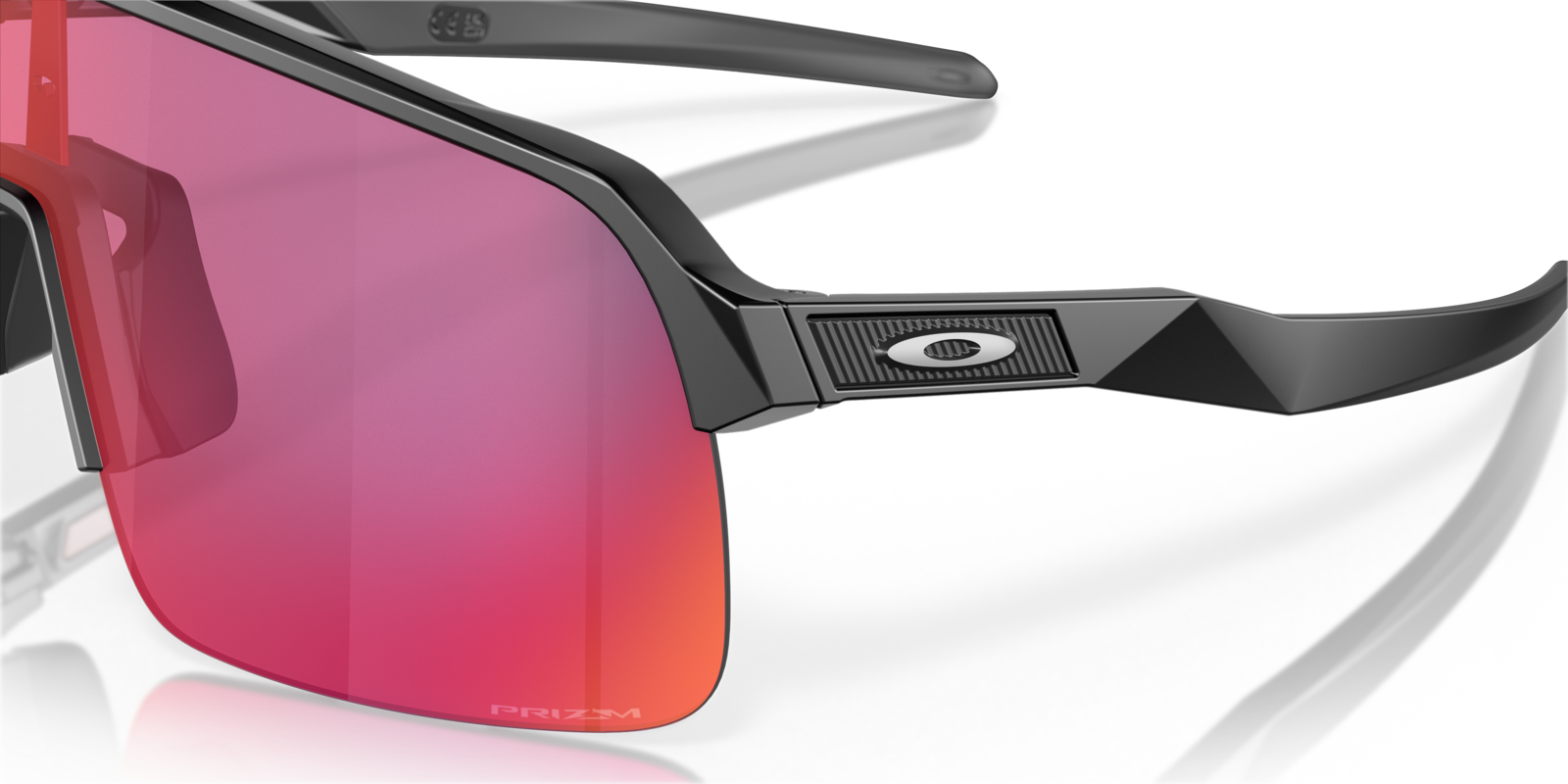 Oakley Sutro Lite in Matte Black mit Prizm Road Gläsern, mit Bügeldetail