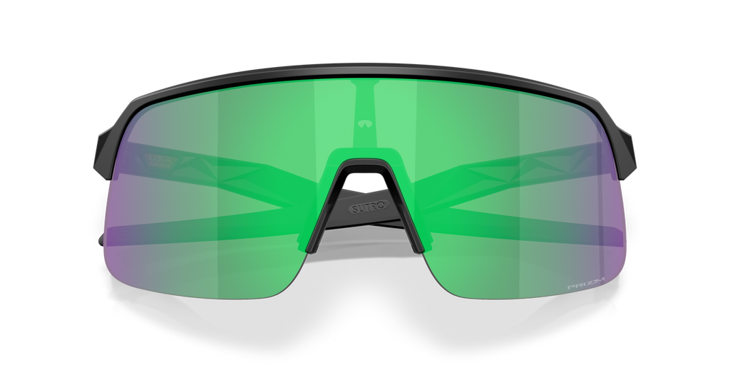 Oakley Sutro Lite S in Matte Black mit Prizm Jade Gläsern, als Frontdetail