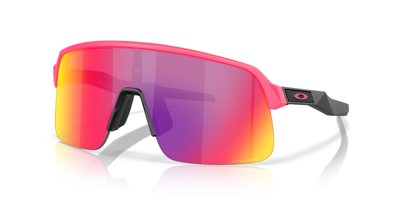 Oakley Sutro Lite S in Pink mit Prizm Road Gläsern, schräg von vorn