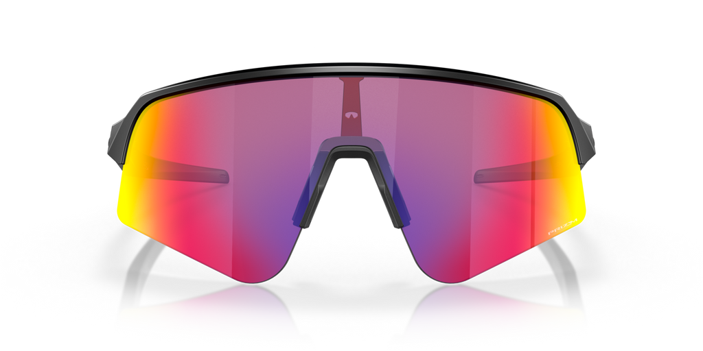 Oakley Sutro Lite Sweep in Matte Black mit Prizm Road Gläsern, frontal