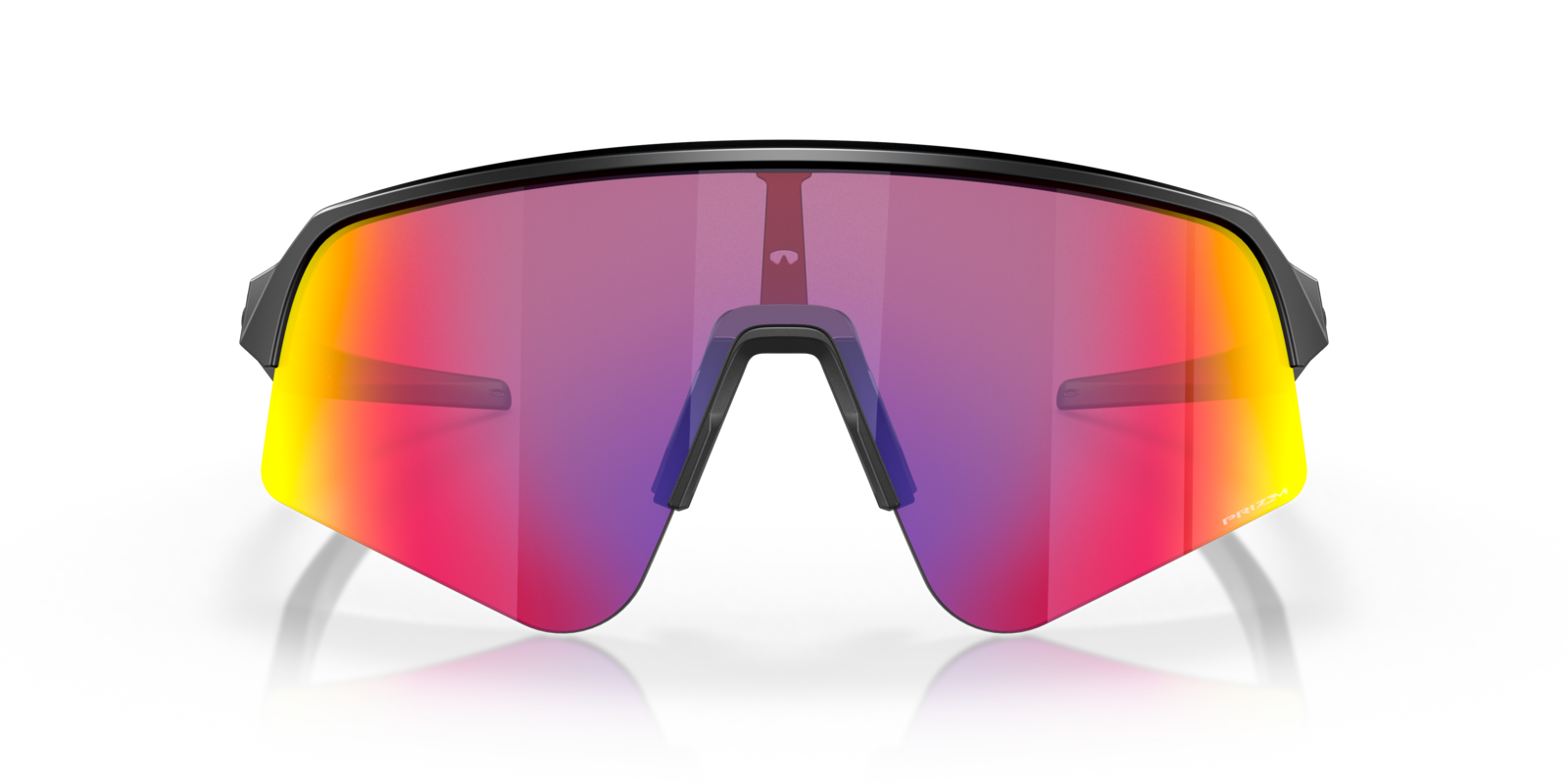Oakley Sutro Lite Sweep in Matte Black mit Prizm Road Gläsern, frontal