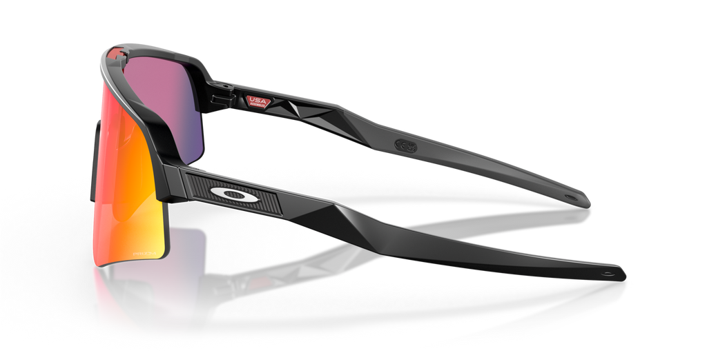 Oakley Sutro Lite Sweep in Matte Black mit Prizm Road Gläsern, seitlich