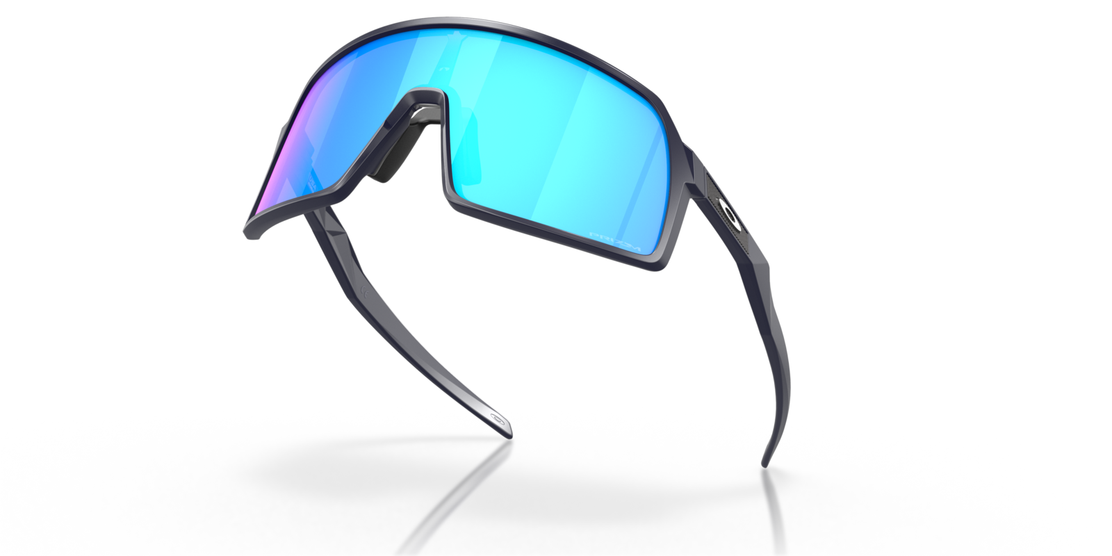 Oakley Sutro S in Matte Navy mit Prizm Sapphire Gläsern, von innen