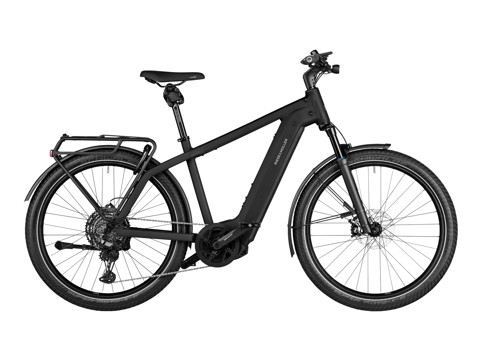Riese & Müller Charger4 in black matt, Seitenansicht
