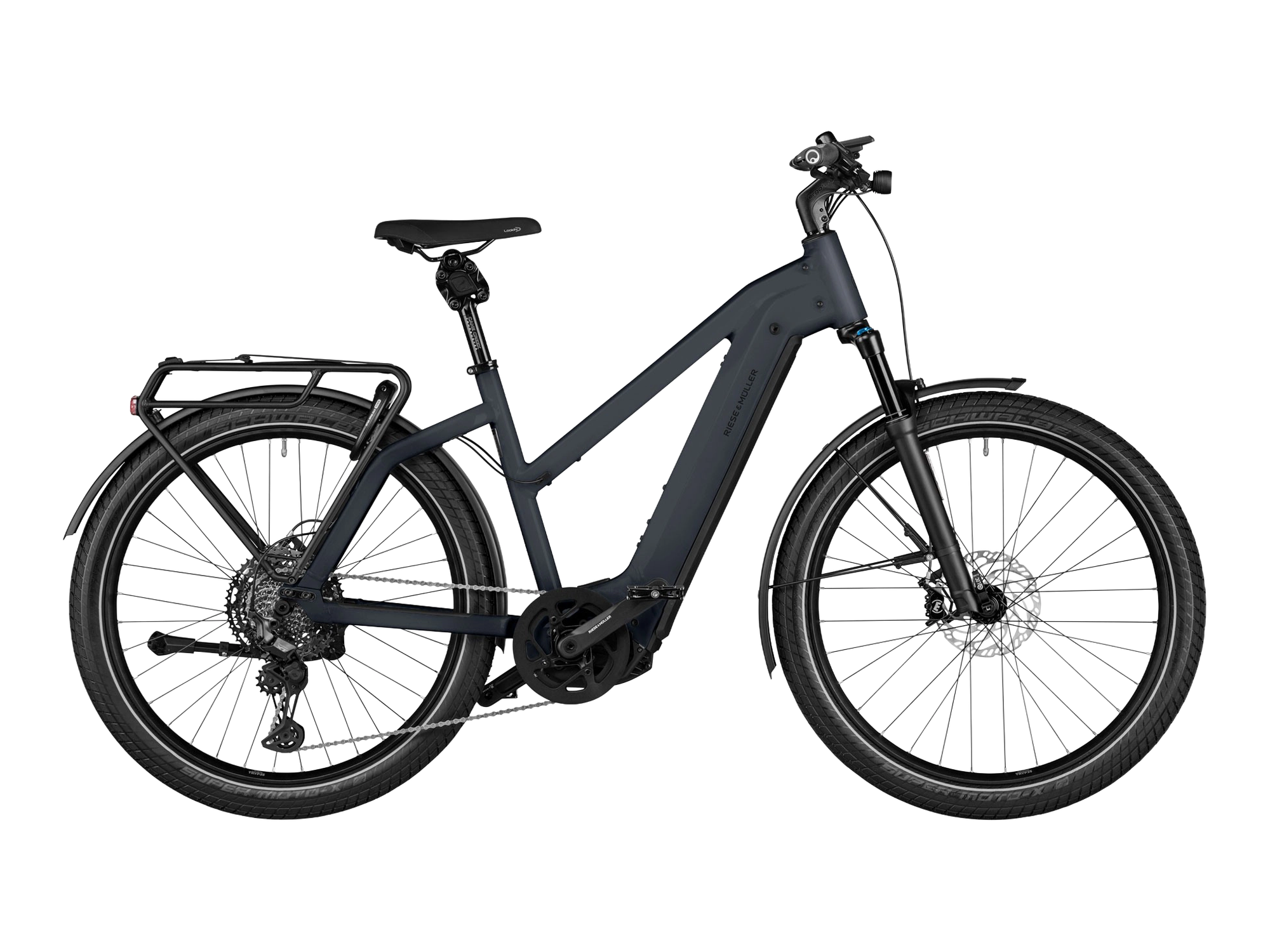 Riese & Müller Charger4 Mixte in storm blue matt, Seitenansicht