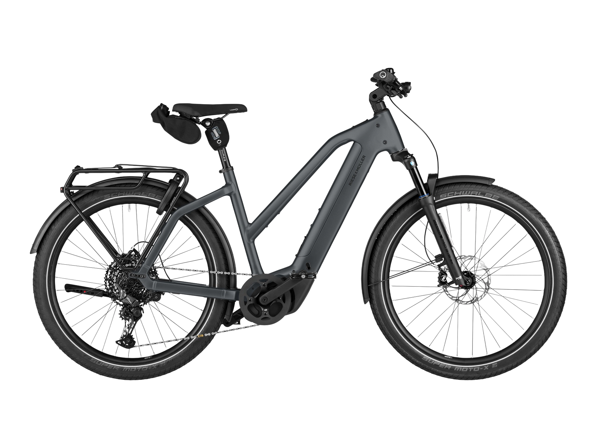 Riese & Müller Charger5 Mixte in slate grey, Seitenansicht