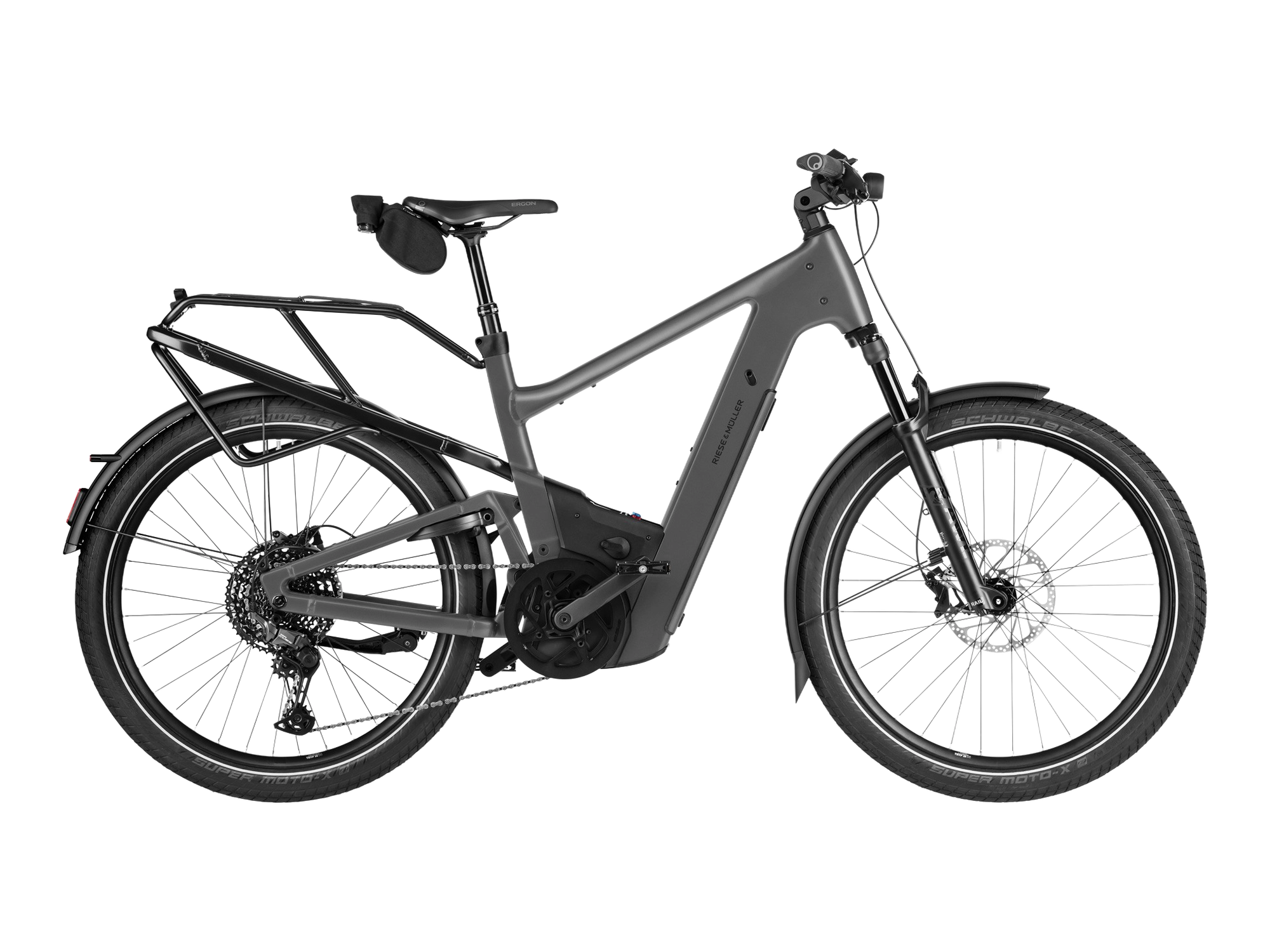 Riese & Müller Delite5 in stone grey, Seitenansicht