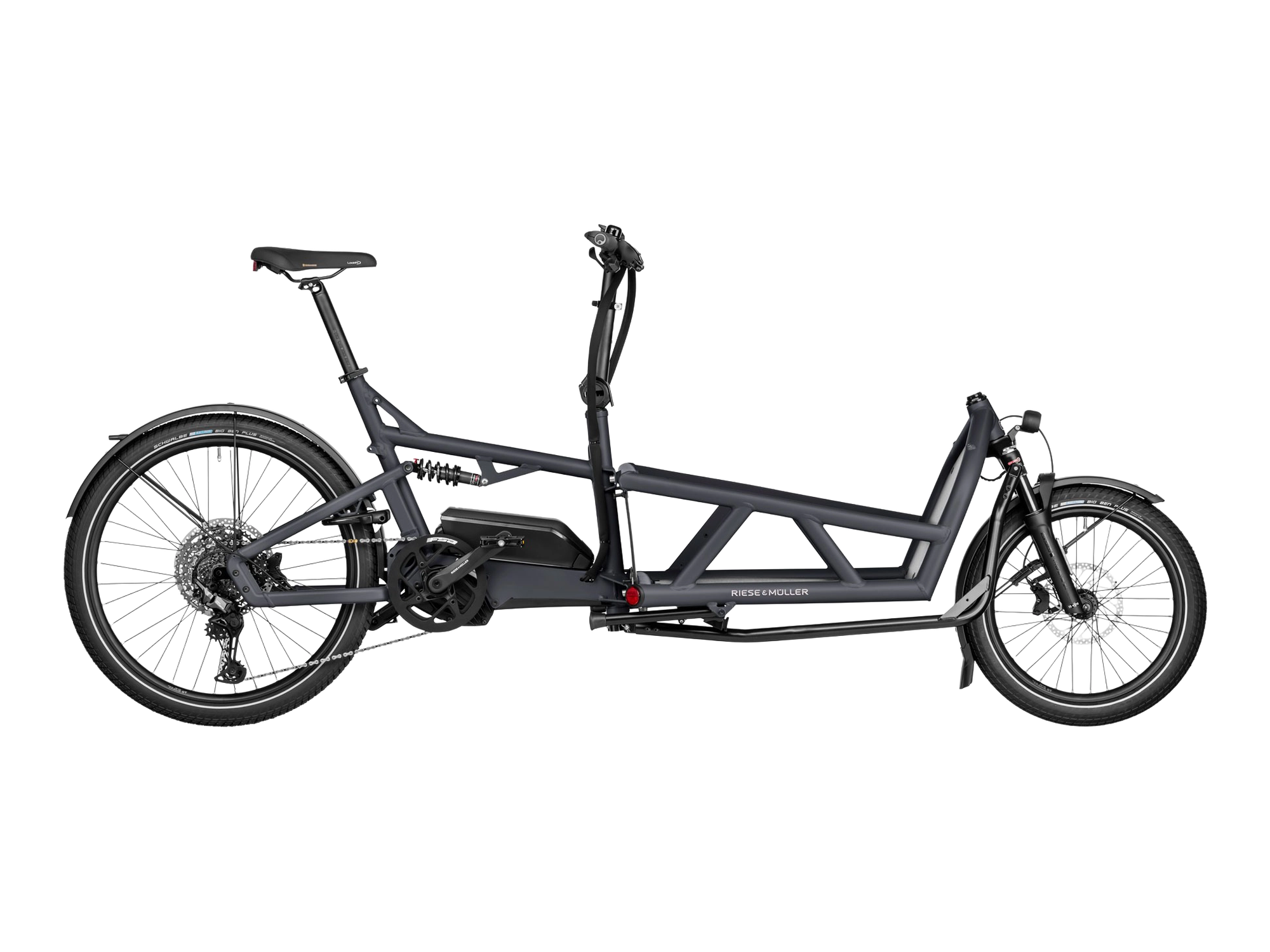 Riese & Müller Load4 60 in coal grey matt, Seitenansicht