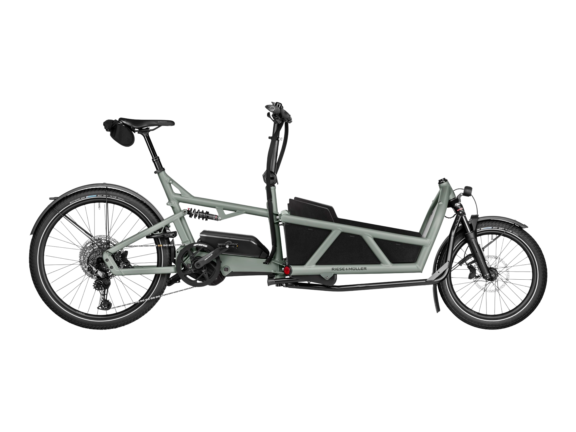 Riese & Müller Load5 60 in tundra grey matt, Seitenansicht