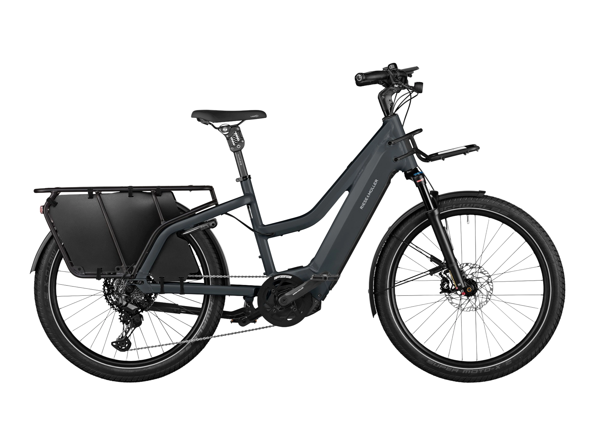 Riese & Müller Multicharger2 Mixte in utility grey/black matt, Seitenansicht
