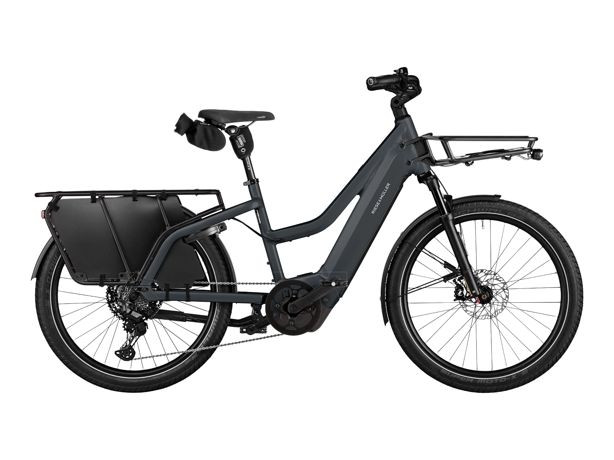 Riese & Müller Multicharger3 Mixte in utility grey/black matt, Seitenansicht