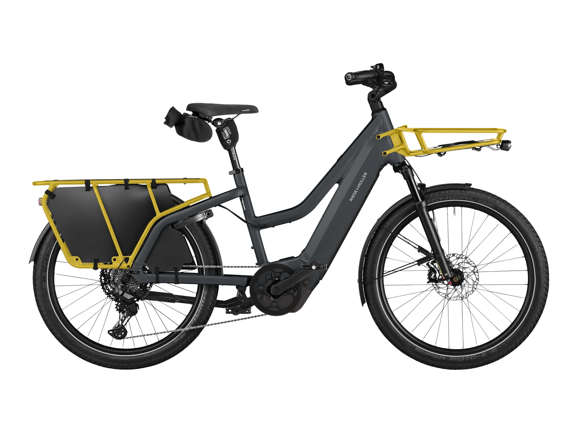 Riese & Müller Multicharger3 Mixte in utility grey/curry matt, Seitenansicht