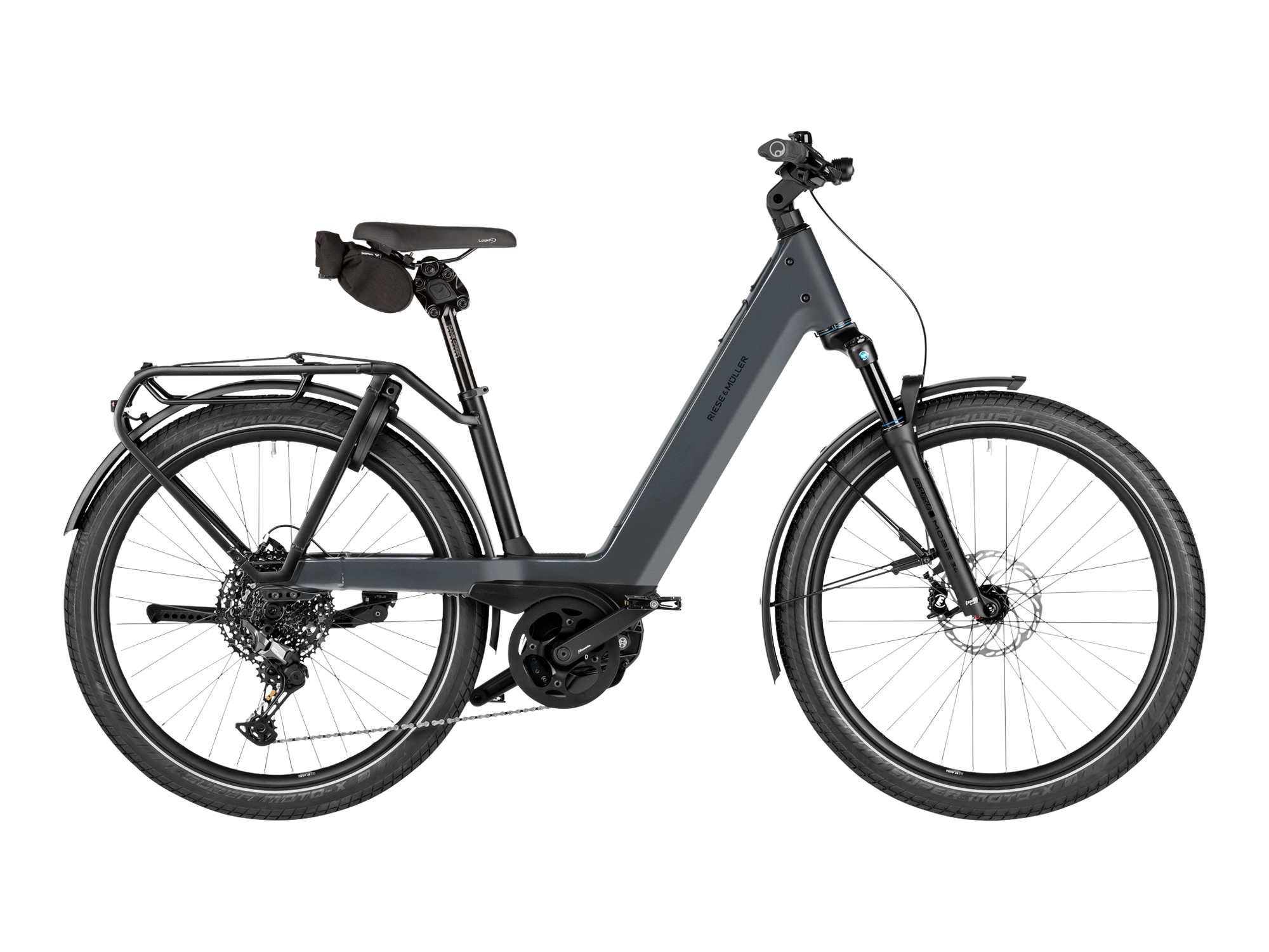 Riese & Müller Nevo5 in slate grey, Seitenansicht