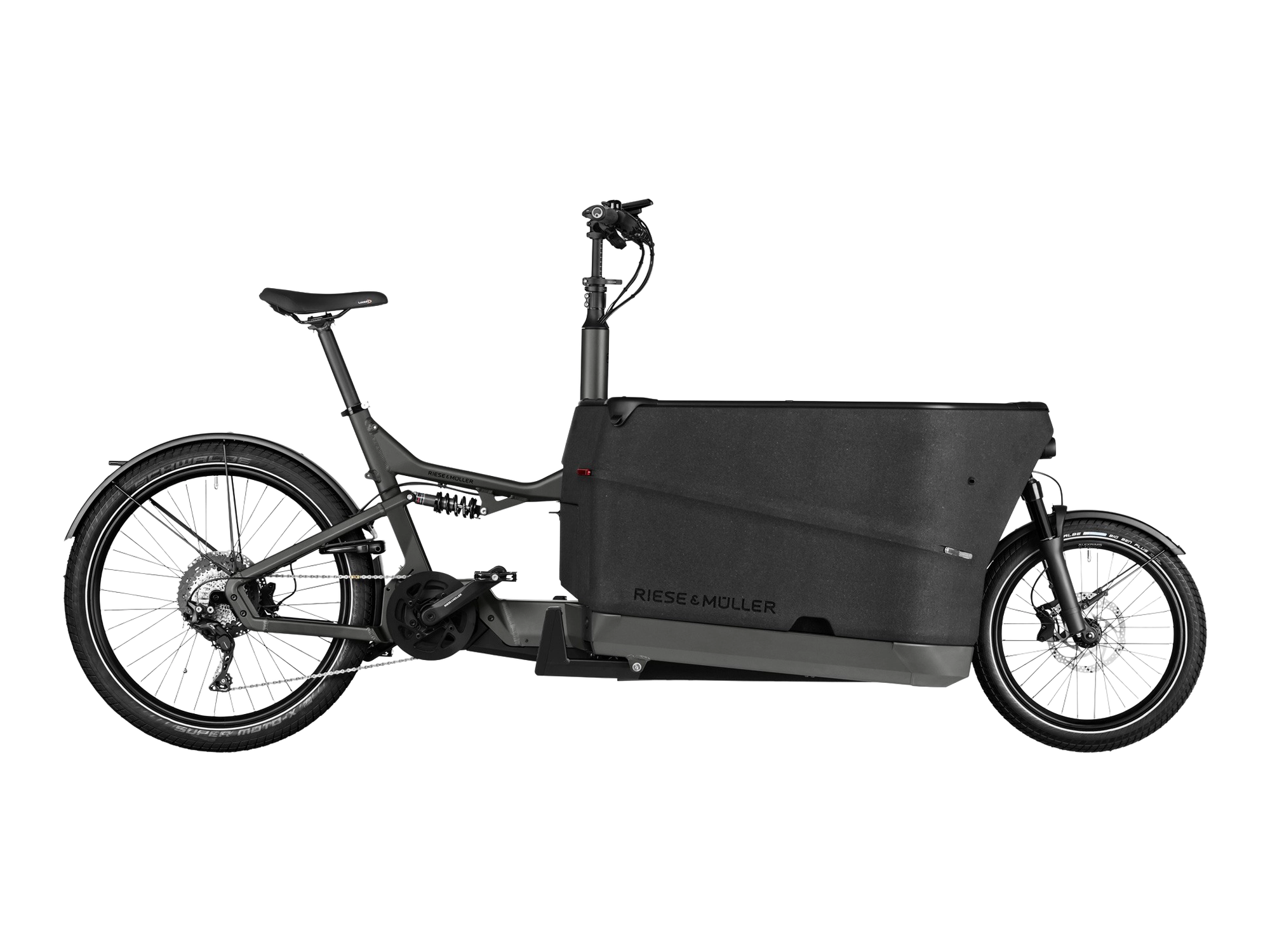 Riese & Müller Packster2 70 CT in urban grey matt, Seitenansicht