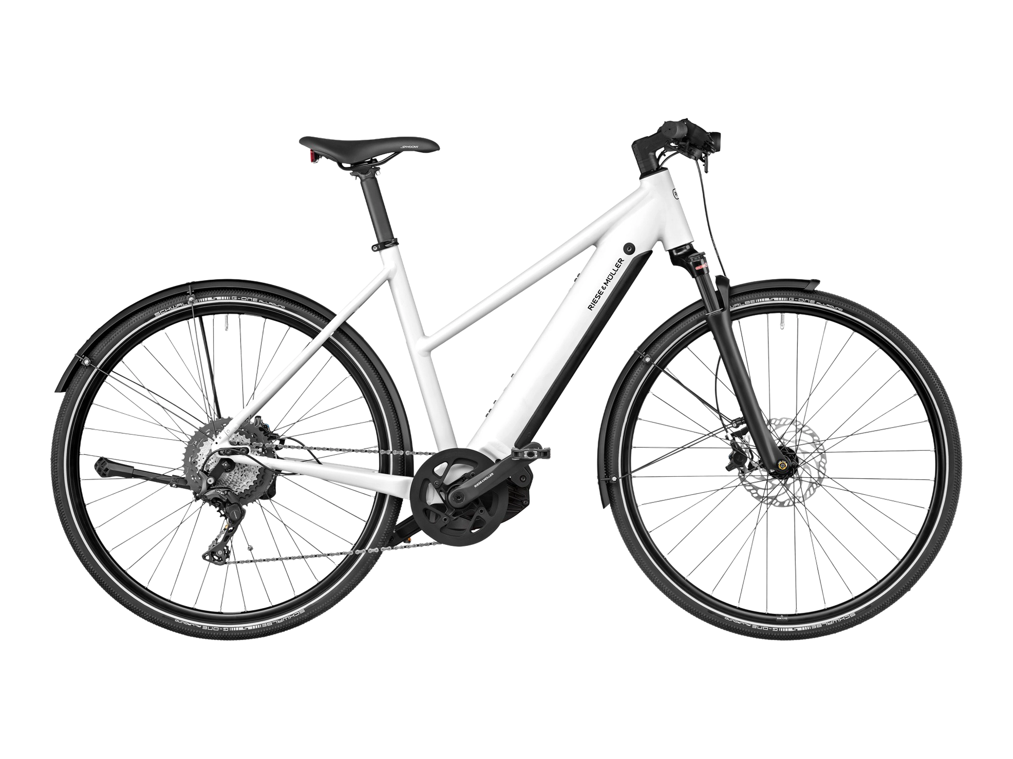 Riese & Müller Roadster4 Mixte in crystal white, Seitenansicht