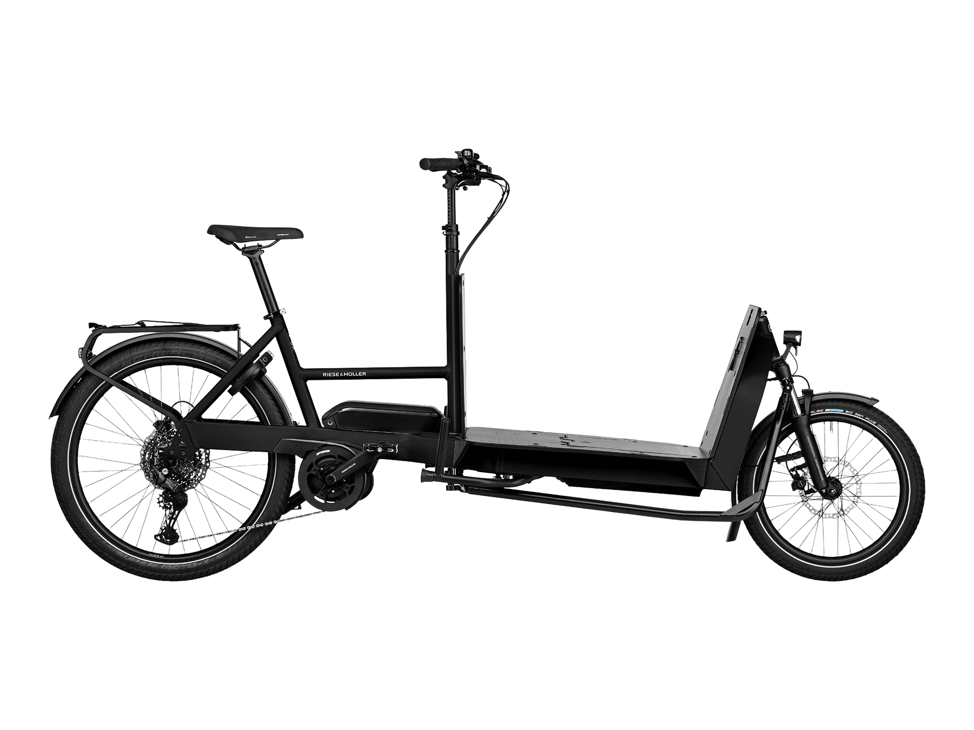 Riese & Müller Transporter2 65 in black, Seitenansicht