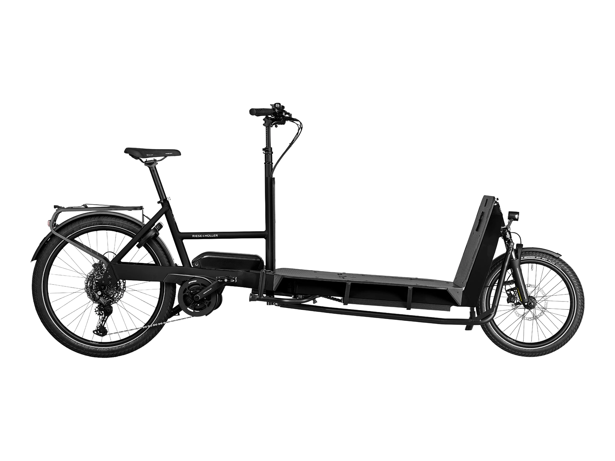 Riese & Müller Transporter2 85 in black, Seitenansicht