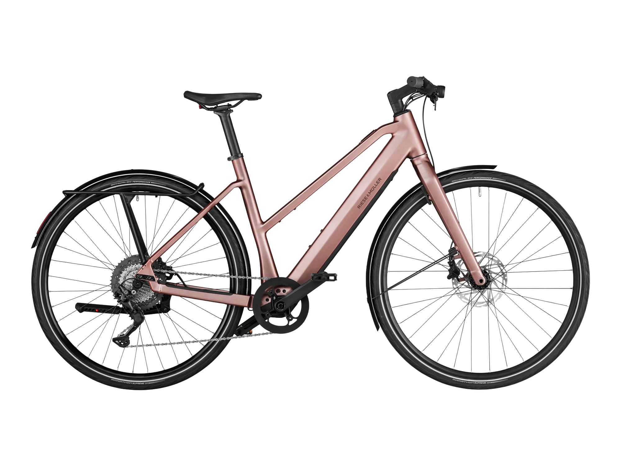 Riese & Müller UBN Seven in rose, Seitenansicht
