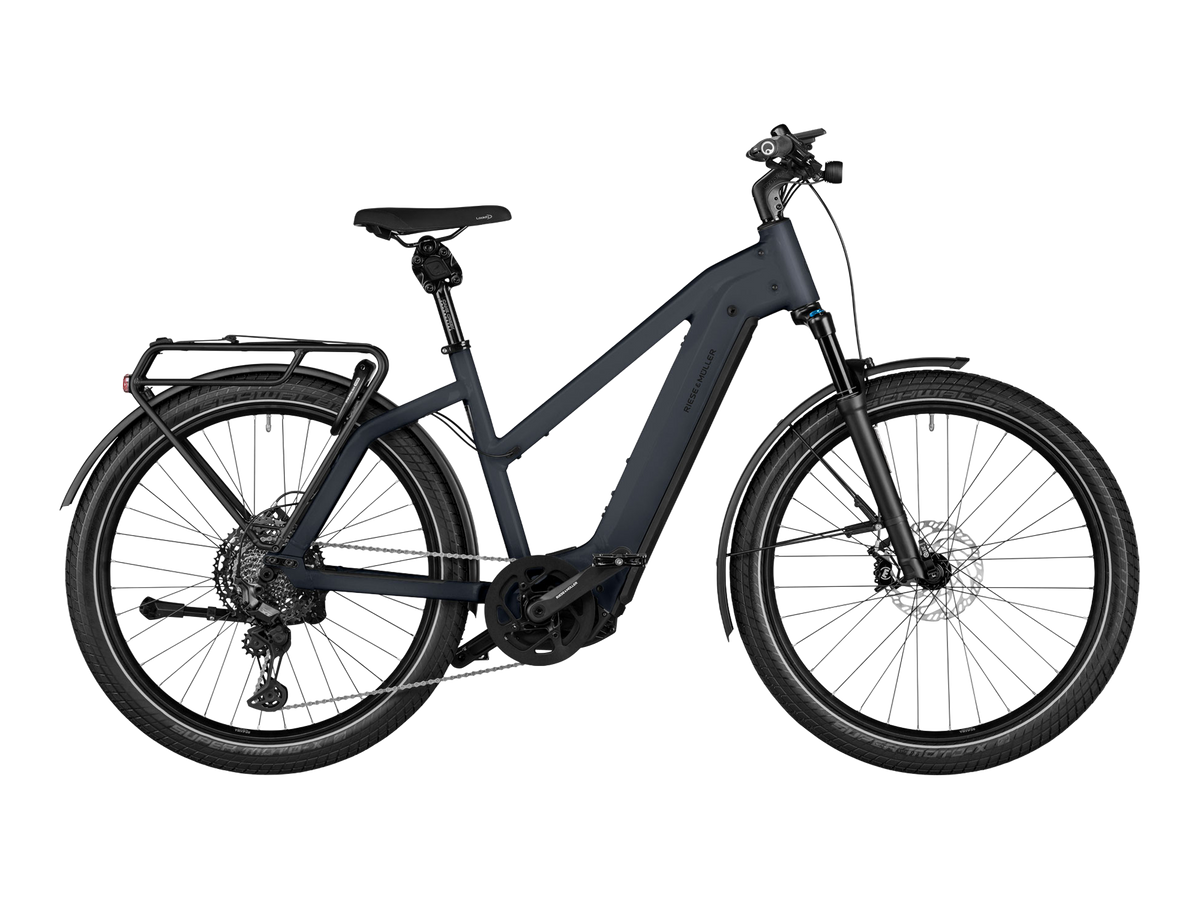 Riese & Müller Charger4 Mixte GT touring in Storm Blue Matt, Seitenansicht