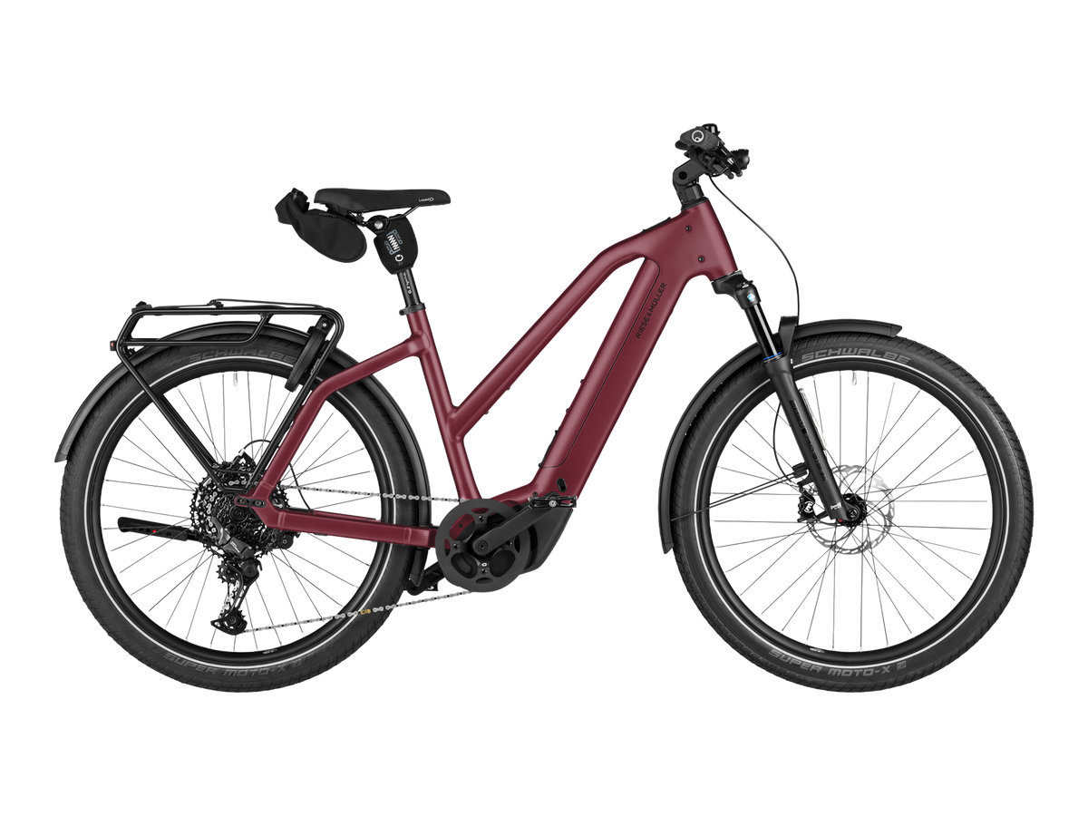 Riese & Müller Charger5 Mixte touring in Dark Red Matt, Seitenansicht