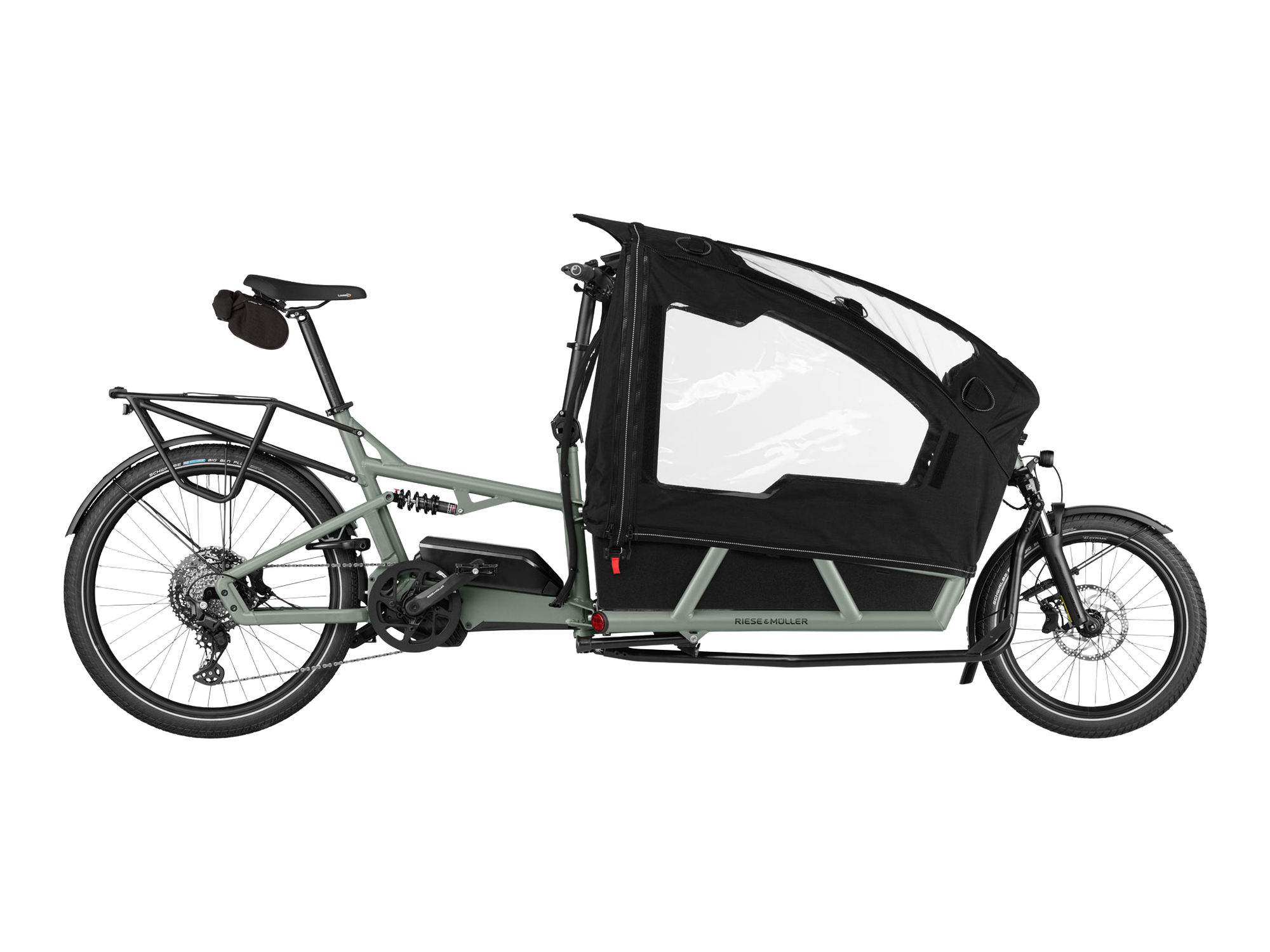 Riese & Müller Load4 75 EASY in Tundra Grey Matt, Seitenansicht