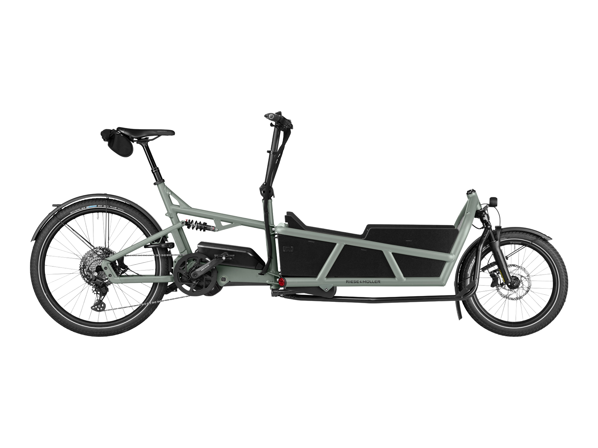 Riese & Müller Load5 75 touring in Tundra Grey Matt, Seitenansicht